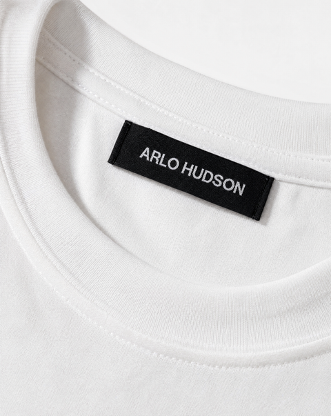 White Mercerised Cotton Fitted T-Shirt