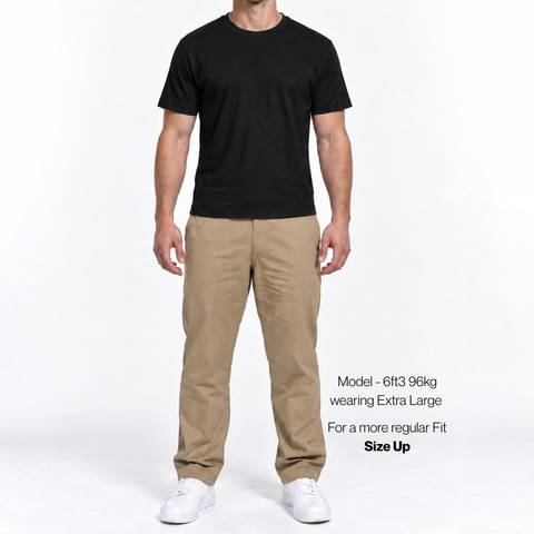 Black Mercerised Cotton Fitted T-Shirt