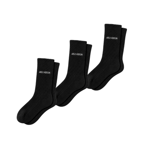 3 X Pack Black Classic Socks